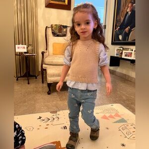 12-18m Zara long sleeve preppy shirt with sweater